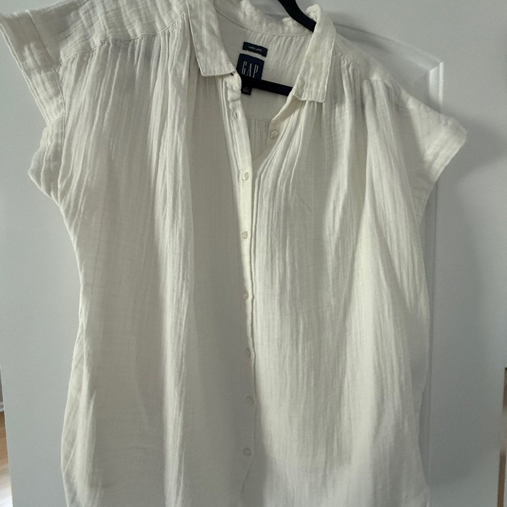 GAP Crinkle Gauze Blouse